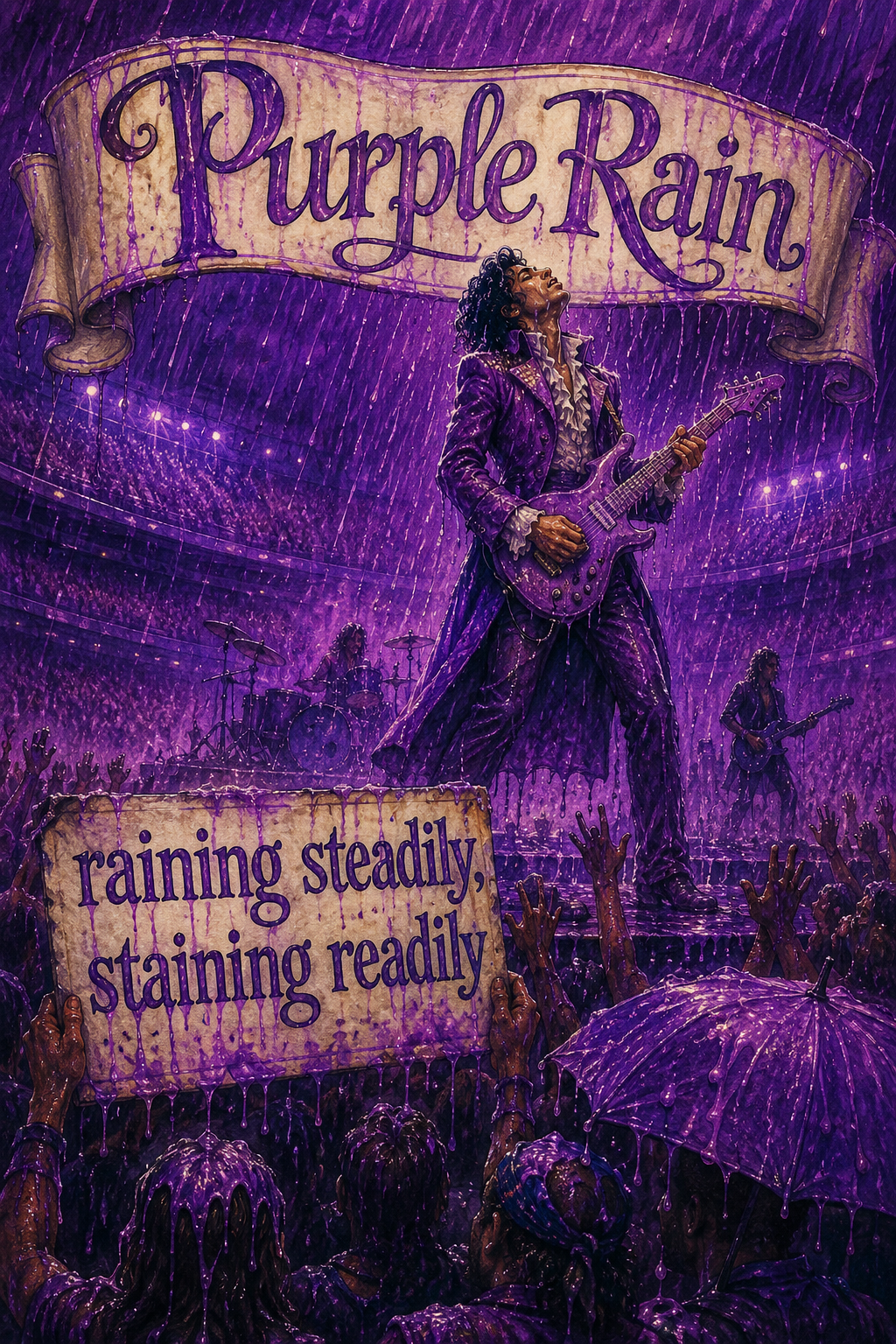 Purple Rain: Raining Steadily, Staining Readily